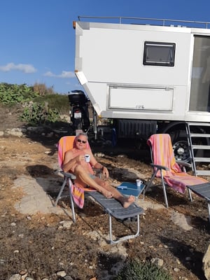 Am Nachmittag verbringen wir noch ein paar Stunden an der Sonne ...