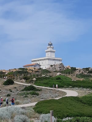 der neue Leuchtturm auf Capo Testa