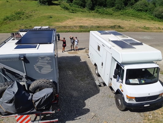 unser Park- und Schlafplatz für heute Nacht: beim Étang de Lers