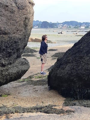 diese Felsen sind bei Flut unter Wasser!