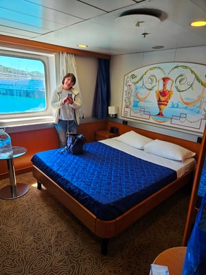 ... und dann sind wir schon drin - unser Zimmer - nobel