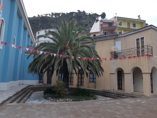 was die Palme zwischen der Kirche und dem Pfarrhaus soll, das weiss wohl niemand ...