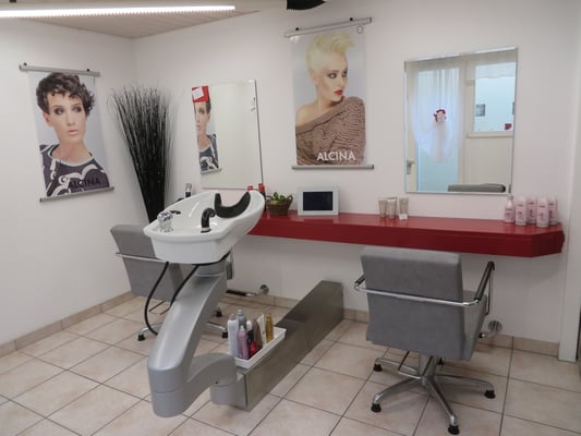 Salon innen, Coiffure Soleil Amsoldingen bei Thun
