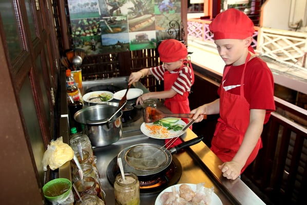 Kochkurs als Schlechtwetterprogramm war eine tolle Idee