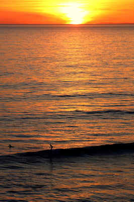 Sonnenuntergang über dem Meer, 30 Sekunden vom Haus entfernt