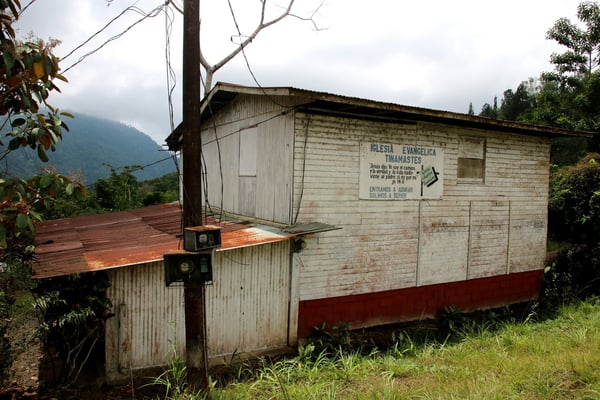 Die Kirche, in welcher auf der Finca jeweils am Sonntag die Messe stattfindet