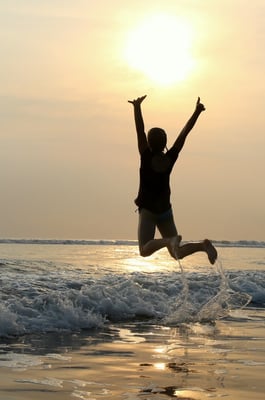 Spielen im Gegenlicht zum zweiten