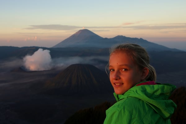 Adina noch etwas müde... kein Wunder bei Tagwache um 03.30 Uhr