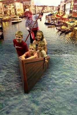 Venedig... eines von rund 70 Bildmotiven im Trick-Eye Museum in Yogyakarta