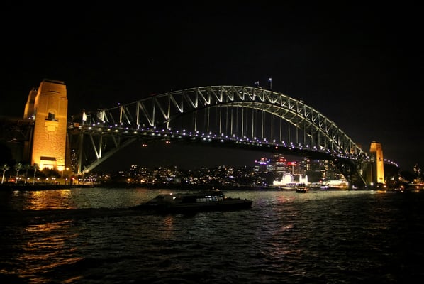 Abendstimmung bei der Harbour Bride