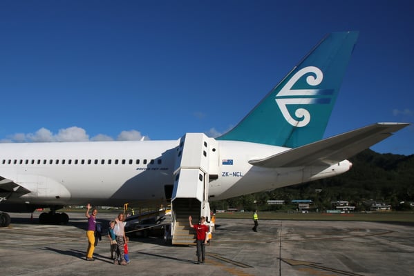 Goodbye Rarotonga, welcome...