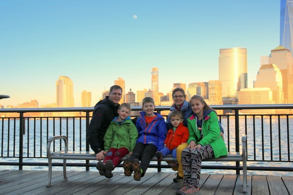 Wir vor der Skyline, nicht zum letzten Mal...