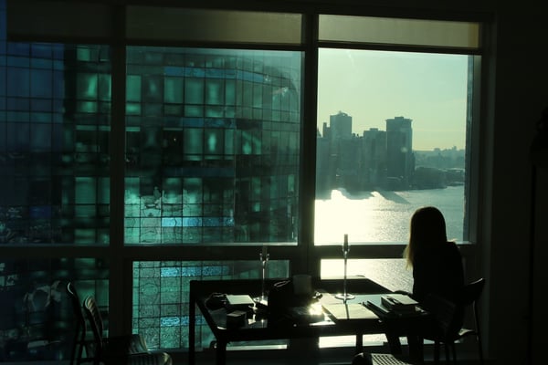 Die Skyline von NYC aus der 2. Reihe