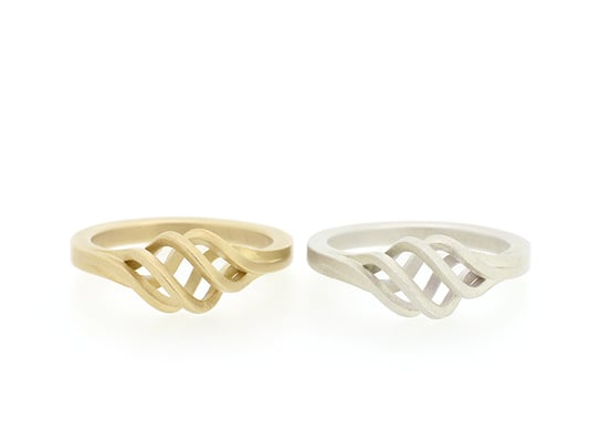 R011　リング（K10YG/SV925）