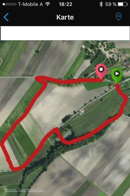 Die Strecke - exakt 2 Kilometer