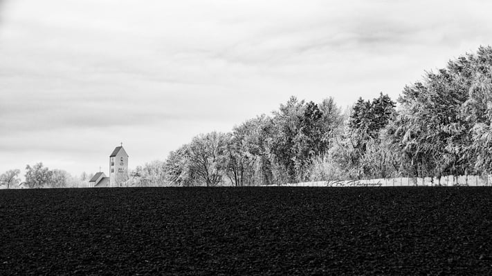 Winterliche Landschaft in Regensburg Ziegetsdorf.