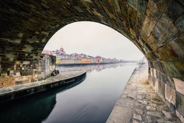 Unter der Steinernen Brücke, Regensburg.