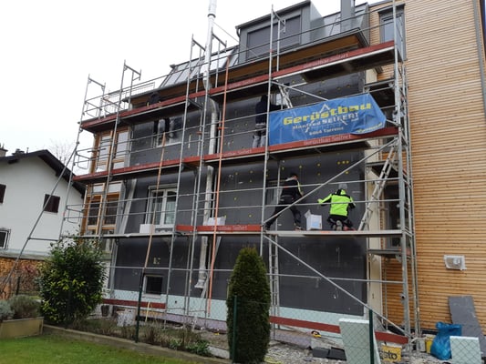 FASSADENSANIERUNG - PERTHALERGASSE WDVS Baumeister Gerhard Bucher, Tirol