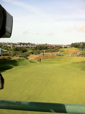 "The Open" ninth hole, par 3, 2012