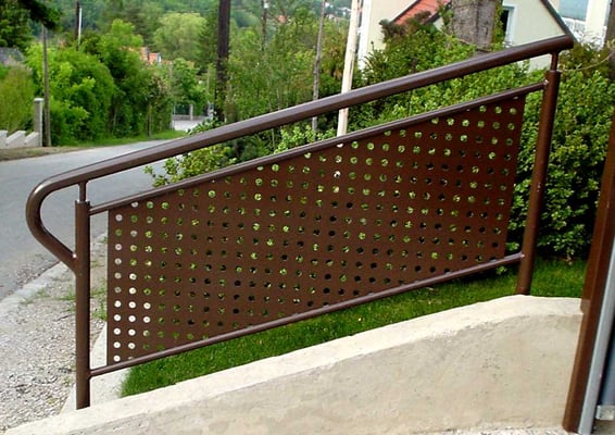 Sichtschutz-Geländer