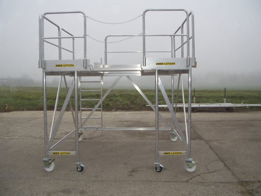 Wartungsbühne für Baggerschaufel