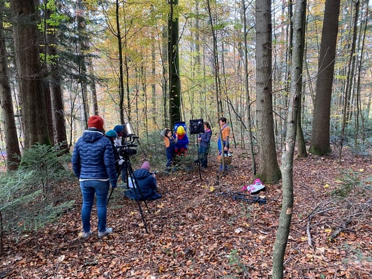 Einen kalten Tag haben wir im Sihlwald verbracht und uns von der Forscherin die Mykorrhiza-Pilze zeigen lassen. 