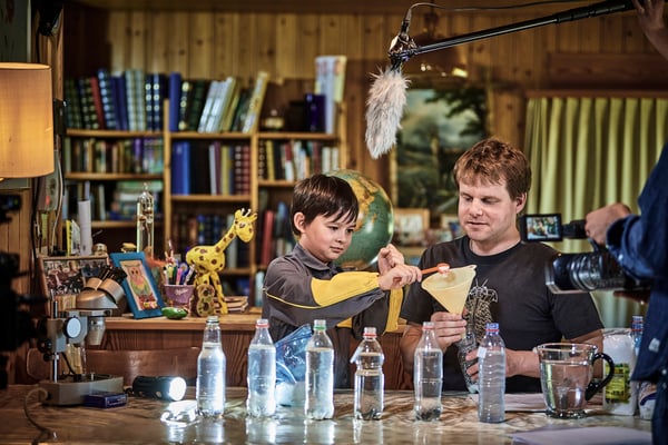 Bei den Dreharbeiten zur Folge «Salzkrebschen». 