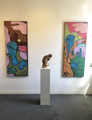 Paintings by E.J.Gold, Sculpture by Floyd Kuptana