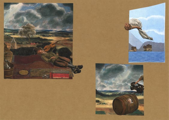 Collages by Jill Lawrence