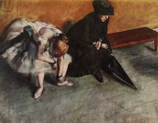 Waiting, 1882 by Edgar Degas