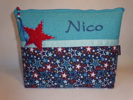 WTB "Sterne marine" mit appliziertem Stern...