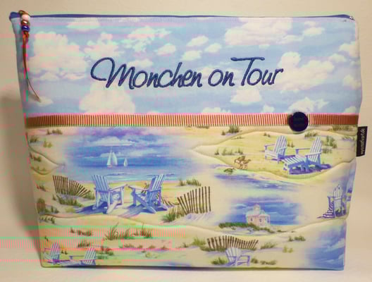 Kulturbeutel im Kundenauftrag, mit Nordseeflair...