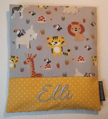 BK Safaritiere grau mit hellgrauer Schrift