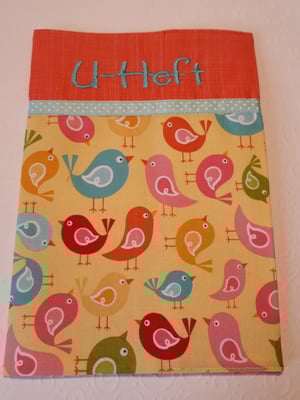 UH Vögel auf gelb, von diesem Stoff nur noch sehr wenig da