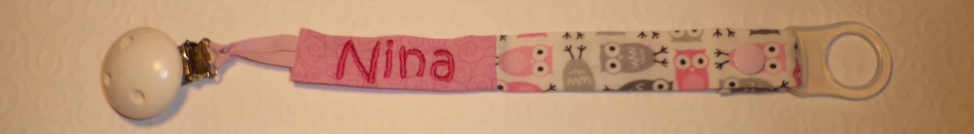 SK "Eulen rosa-grau" mit Adapter + 2,- € Aufpreis 