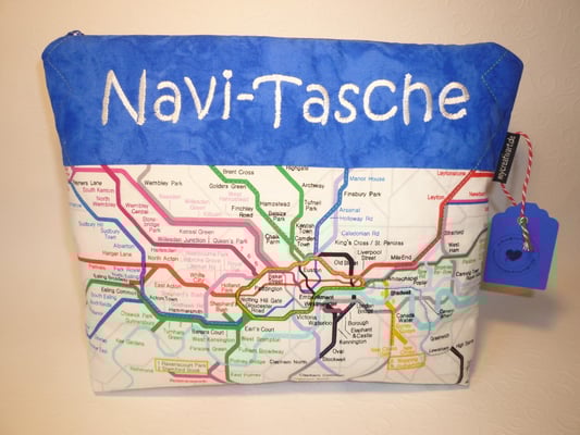 Navi-Tasche mit "U-Bahn-Netz"