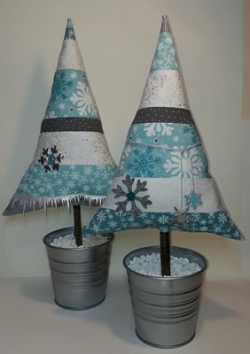 Richtig peppig in türkis und silber. 