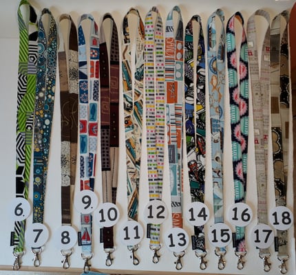 Schlüsselbänder - auch mit geplotteten Texten individualisierbar, diese Motive solange Vorrat reicht (mehr unter Schlüsselbänder), Preis je 7,50€