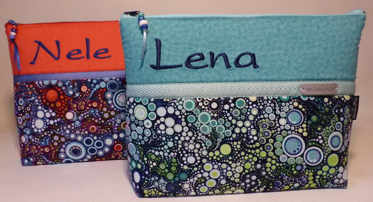 Diesen Stoff habe ich in 12 tollen Farbkombinationen...