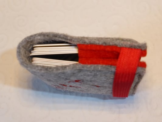 Hier das Kartentäschchen von oben