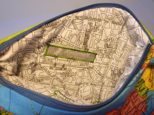 Tasche für Navigerät und Zubehör von innen