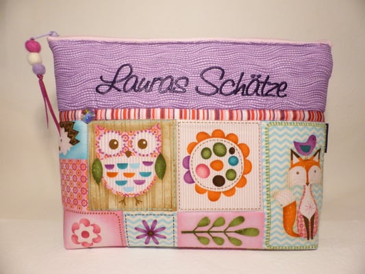 Tasche für Kinderkram zum mitnehmen, z.B. Spielsachen, Malsachen usw. (Stoff ist vergriffen, aber ähnliche vorrätig)