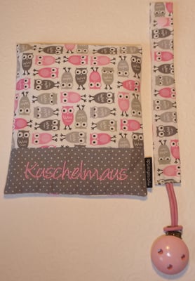 BK Eulen rosa-grau (mit rosa auf grau)