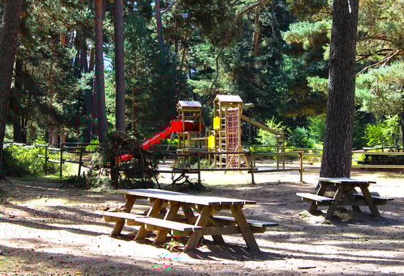 Juegos infantiles en el Área Recreativa Los Asientos