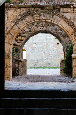 Interior del castillo