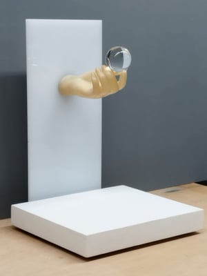 Paco Lagares. Adivina, adivinanza. Madera, metacrilato, resina y Cristal. 41x31x28 cm. 2023