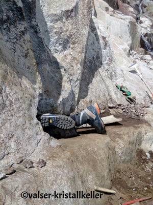 Hannes in der Kluft - Grimsel Schweiz