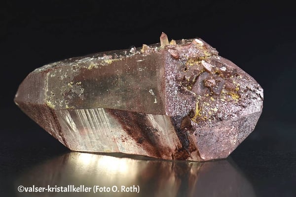 Hämatitquarz Doppelender - Vals Graubünden
