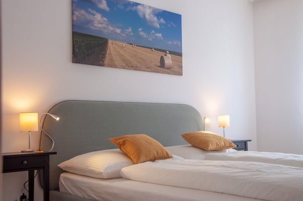 Doppelbett Ferienwohnung 1