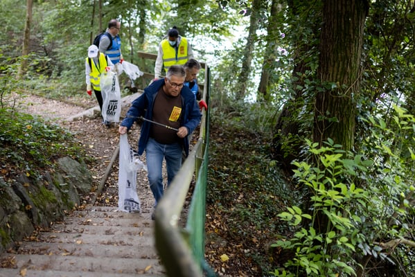 Rheinuferputzete / Clean-Up-Day September 2021. (Foto durch Fotograf IGSU)